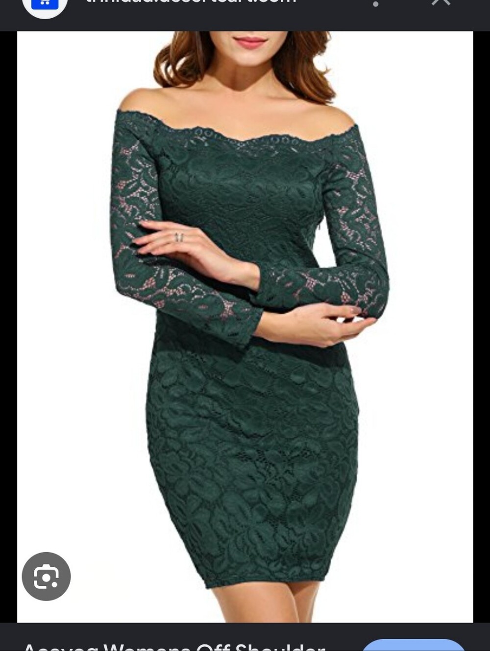 Emerald Green Lace Bodycon Off The Shoulder Dress